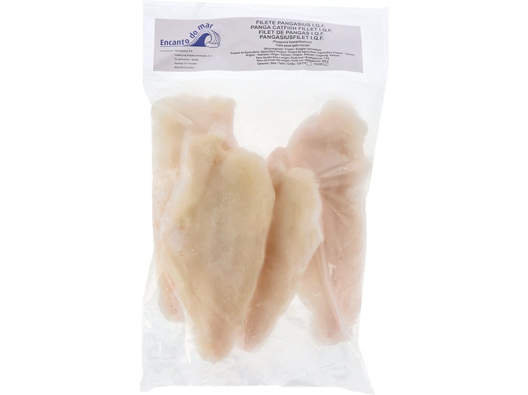 Filetes de peixe gato riscado