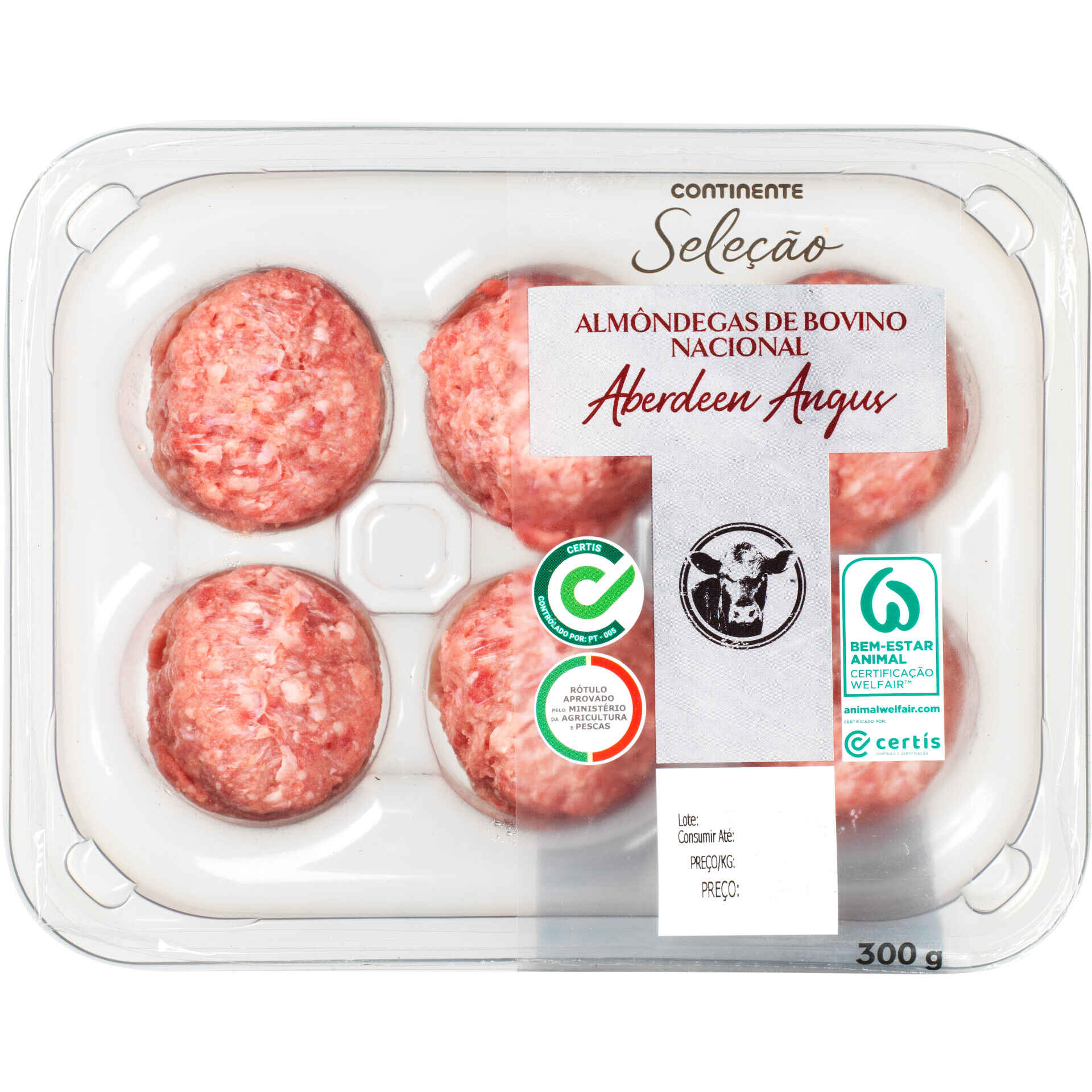 Almôndegas De Bovino Nacional Aberdeen Angus