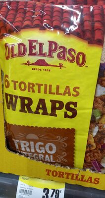 6 tortillas wraps de trigo integral