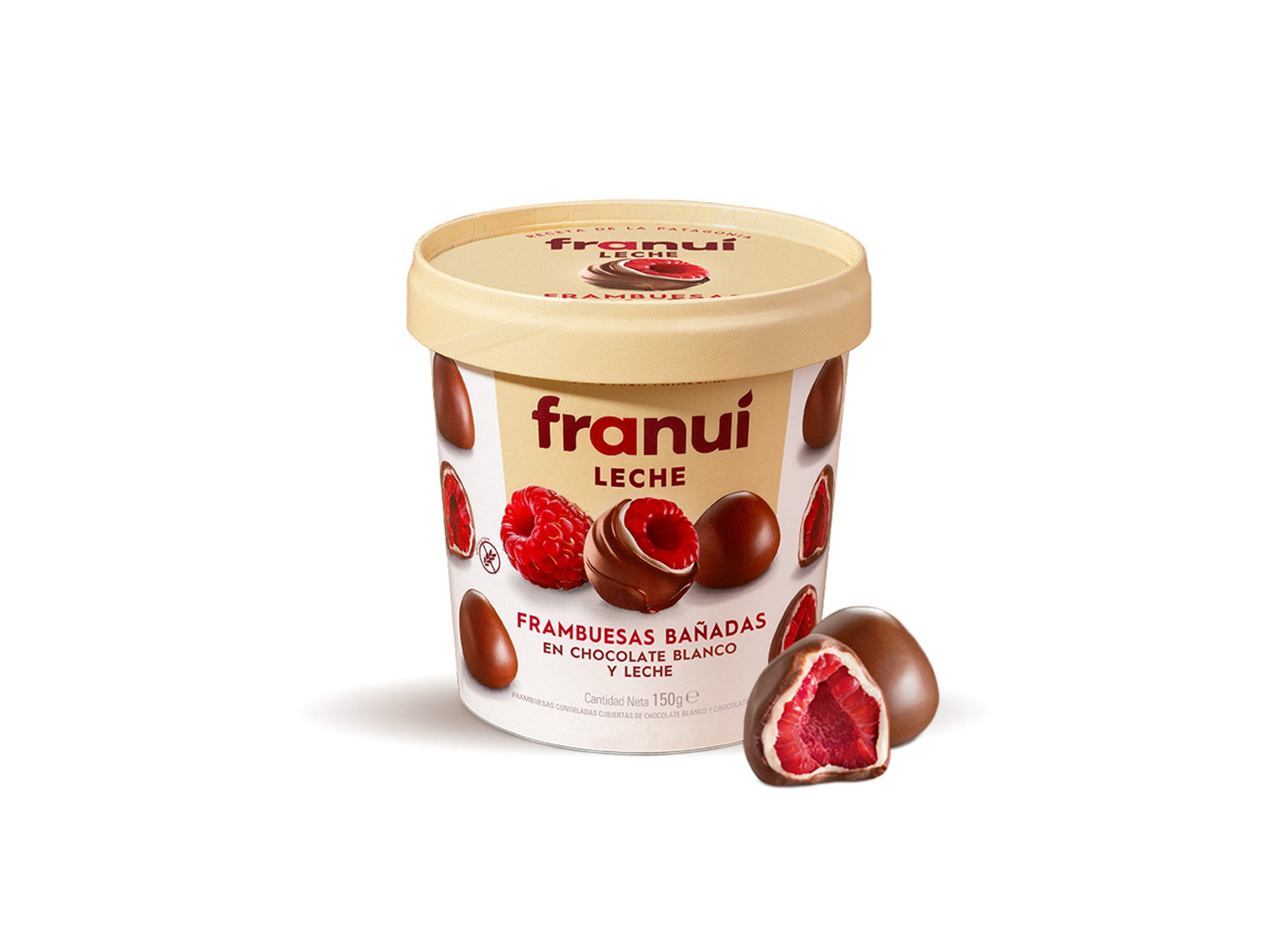 Framboesas Cobertas Com Chocolate Branco E De Leite