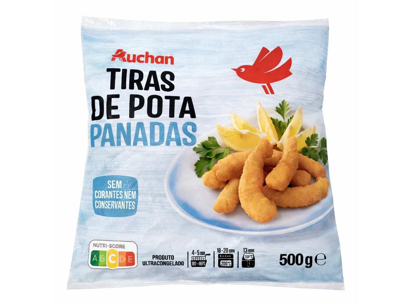 tiras de pota panadas