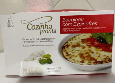 Bacalhau com espinafres