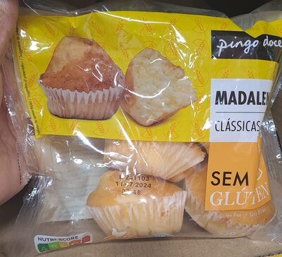 Madalenas Clássicas Sem Glúten