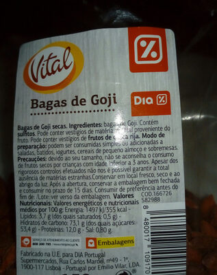 Bagas de Goji