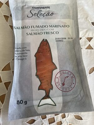 Salmão Fumado Marinado Produzido com Salmão Fresco