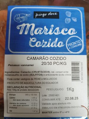 Camarão Cozido 20/30 PC/Kg