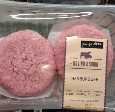 Hambúrguer Bovino & Suíno
