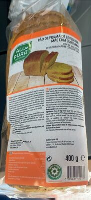 Pao de forma de levedura mae com curcuma