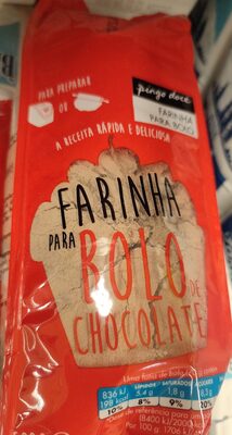 Farinha para bolo de chocolate pingo doce