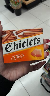 Pastilha chiclets canela