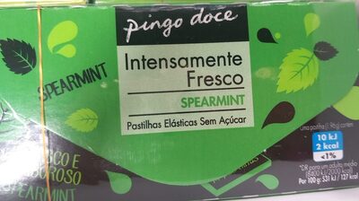 Pastilhas Elásticas sem Açúcar Spearmint