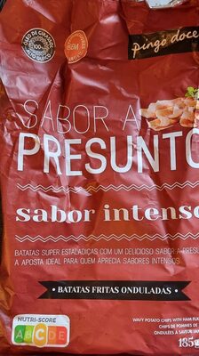 Batatas Fritas Onduladas Sabor a Presunto