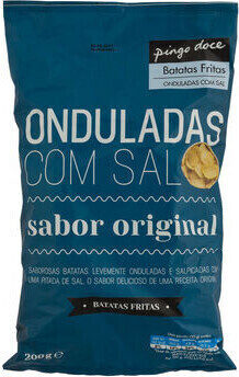 Batatas Fritas Onduladas com Sal Sabor Original