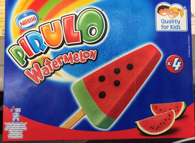 Watermelon helado con sabor a sandía y manzana
