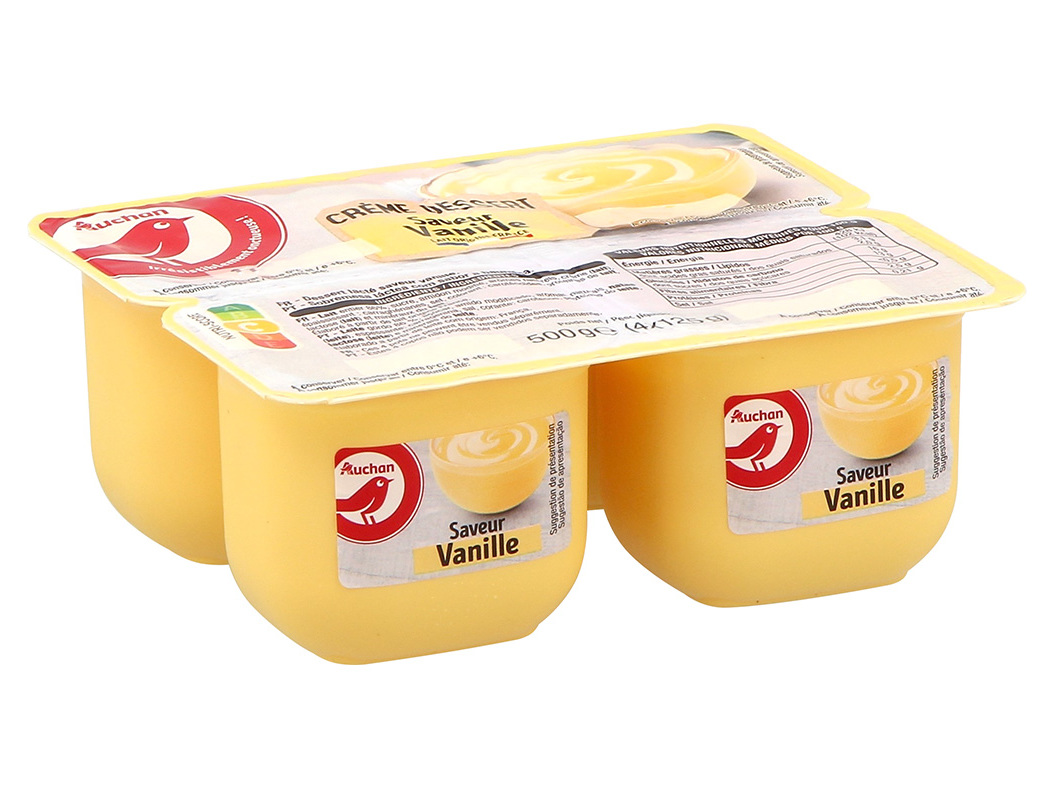 sobremesa láctea sabor baunilha frutap