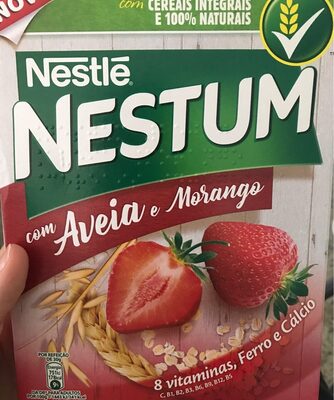 com Aveia e morango