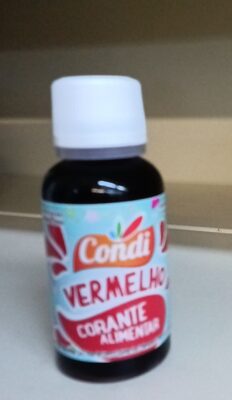 corante vermelho