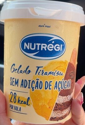 Gelado Tiramisu Sem Adição de Açúcar