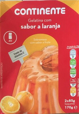 Gelatina com sabor a laranja