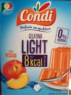 Gelatina Light Sabor Pêssego