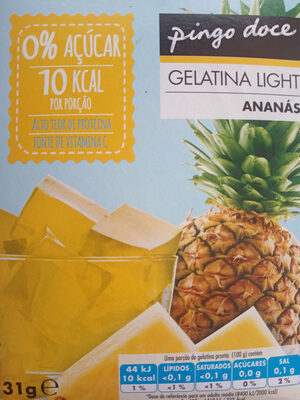 Gelatina Light Ananás