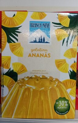 gelatina brana de neve ananas