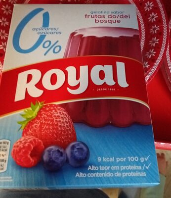 gelatina sabor frutas del bosque royal 0 açúcar