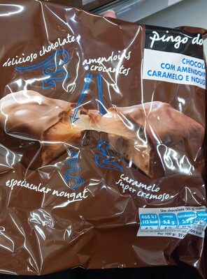 Chocolate com Amendoins, Caramelo e Nougat