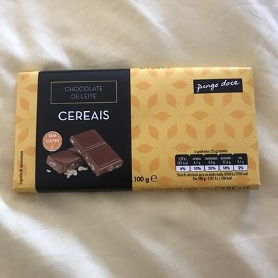 Chocolate de leite com cereais