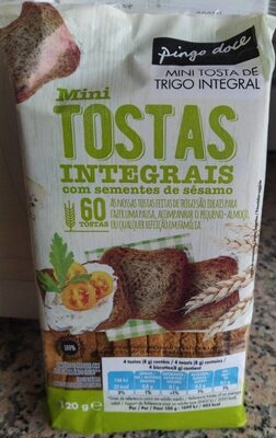 Mini tosta de trigo integral