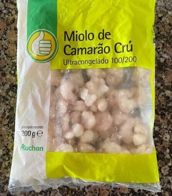 Miolo de Camarão Crú Ultracongelado 100/200
