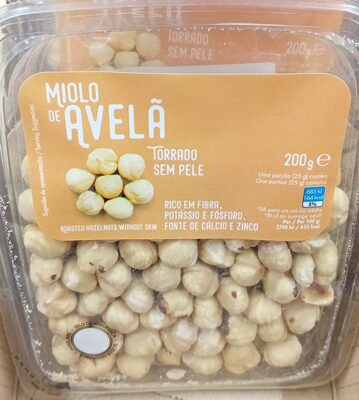 Miolo de Avelã Torrado sem Pele
