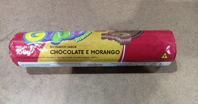 Biscoito Glub de chocolate e morango