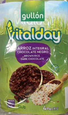 Vitalday Tortitas de Arroz Integral con Chocolate Negro