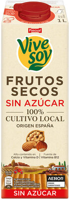 Vivesoy frutos secos sin azúcar