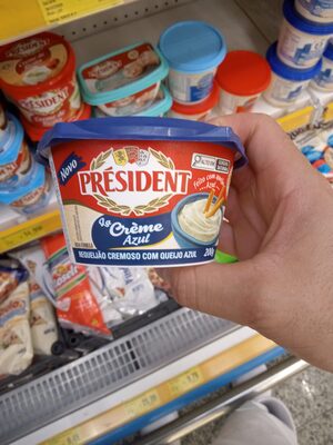PRESIDENT lá creme azul