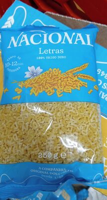 letras nacional 250g