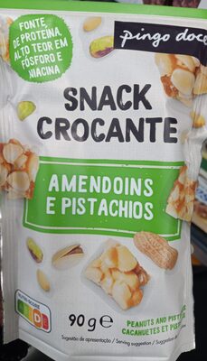 Snack Crocante Amendoins e Pistachios