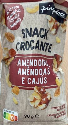 Snack Crocante Amendoins, Amêndoas e Cajús