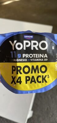 YoPRO 11g PROTEINA +MAGNESIO + VITAMINA B9 DANONE
