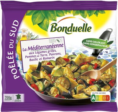 Poêlée La Méditerranéenne - Aubergines et Courgettes grillées, Pommes de terre