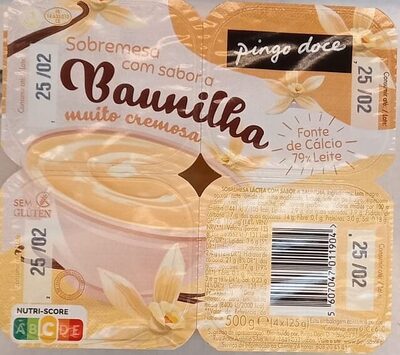 Sobremesa com sabor a Baunilha