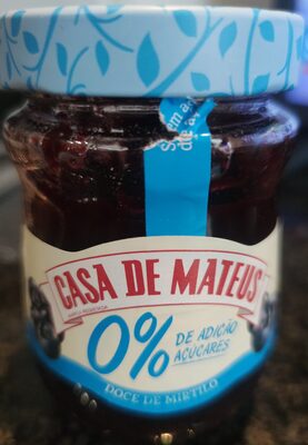 Doce de Mirtilo 0% de Adição de Açúcares