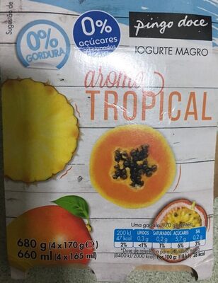 Iogurte Magro aroma Tropical