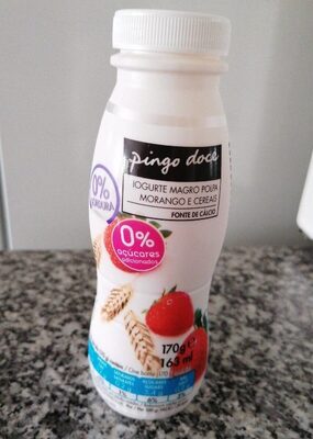 Iogurte magro polpa morango e cereais