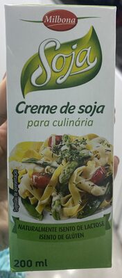 Soja Creme de soja para culinária