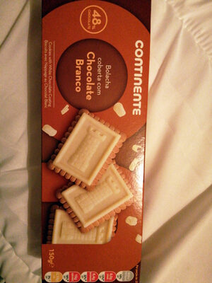Bolacha coberta com Chocolate Branco