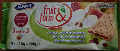 Bolachas crocantes-maçã