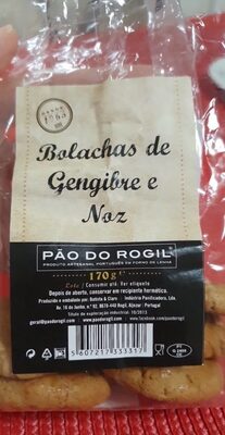 Bolachas de gengibre e noz