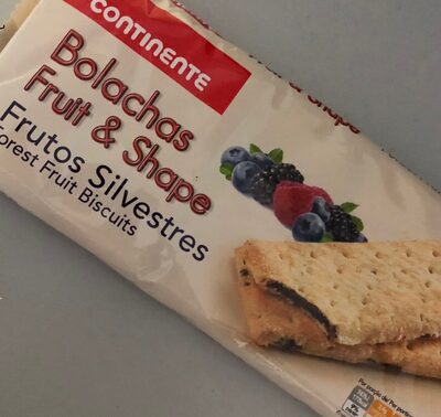 Bolachas fruit & shape frutos silvestres